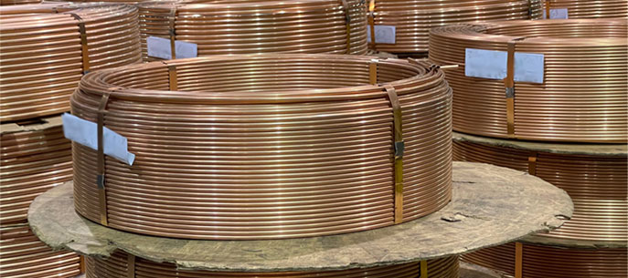 spool of industrial copper